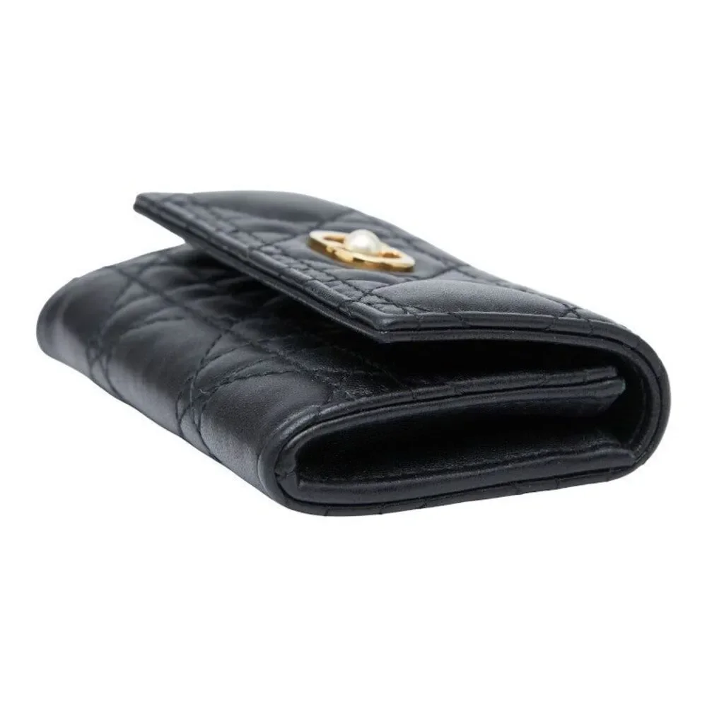 Dior Jolie Glycine Cannage Lambskin Wallet